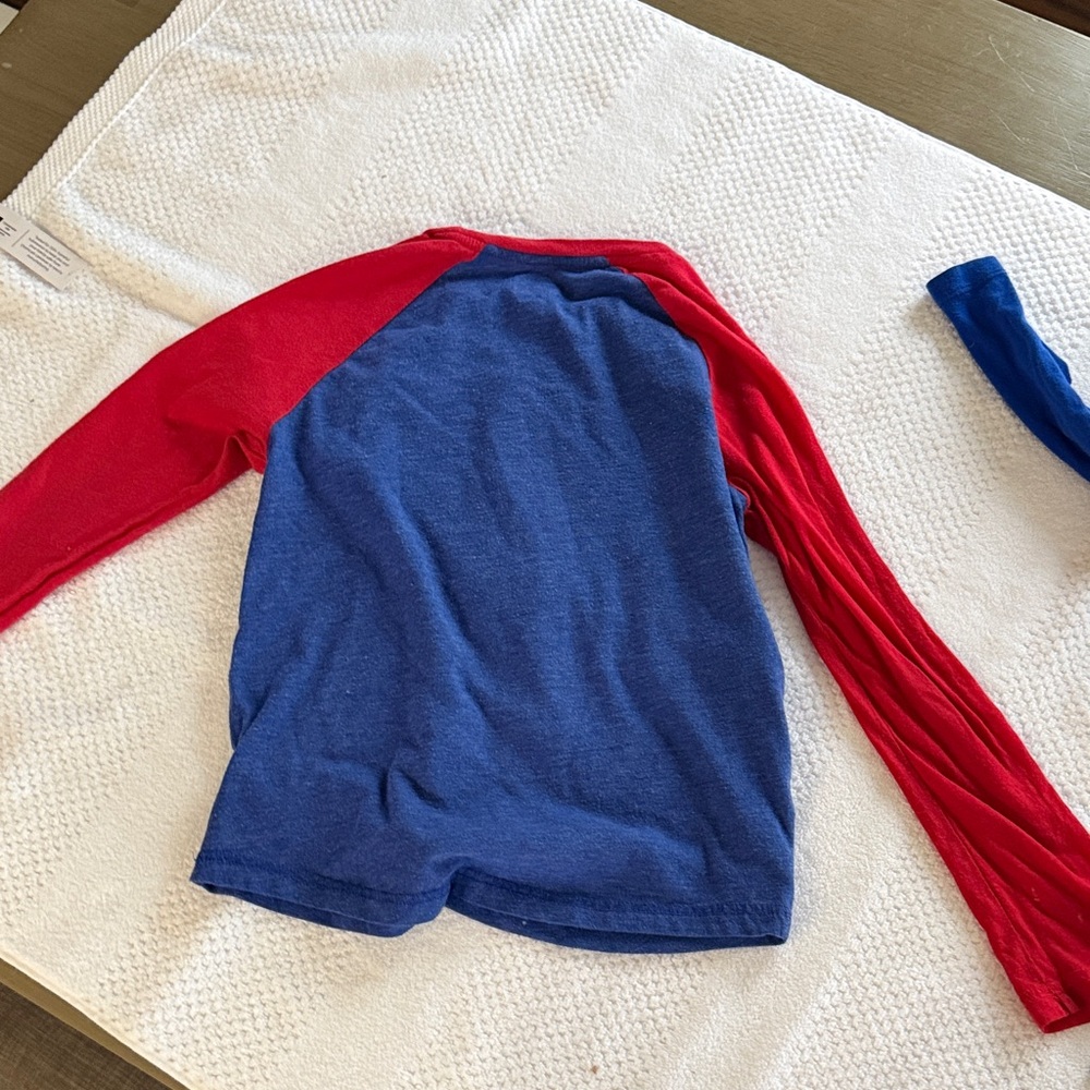 Philadelphia 76ers Kids Raglan Shirt - Blue and Red - Picture 5 of 6